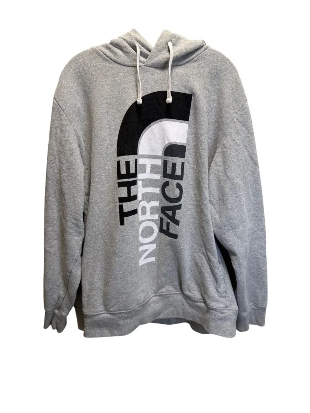 The North Face Gray Pullover Hoodie Mens XXL Cotton Blend Logo Sweatshirt